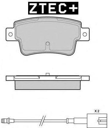 Δισκοφρενα Ztec+ Οπ.f/pun 199 14t Abart Evo 1.6d Bp253570