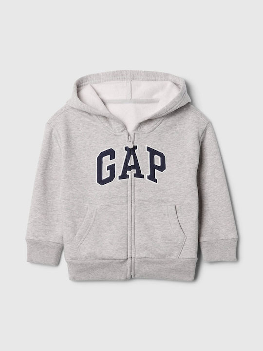Kinder-Sweatshirtjacke mit Kapuze Gray