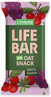 Lifebar Organic Oat Energy Cereal Bar with Cranberry 40g
