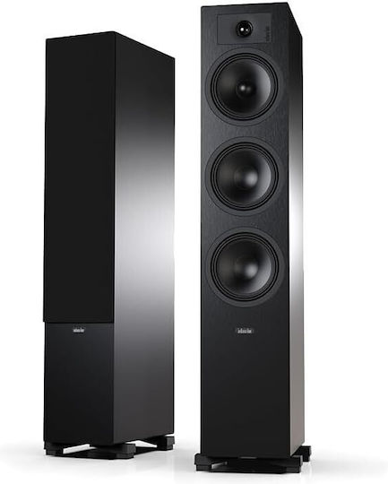 Indiana Line Tesi 6 Ζεύγος Ηχείων Hi-Fi Δαπέδου 160W 3 Δρόμων Μαύρα