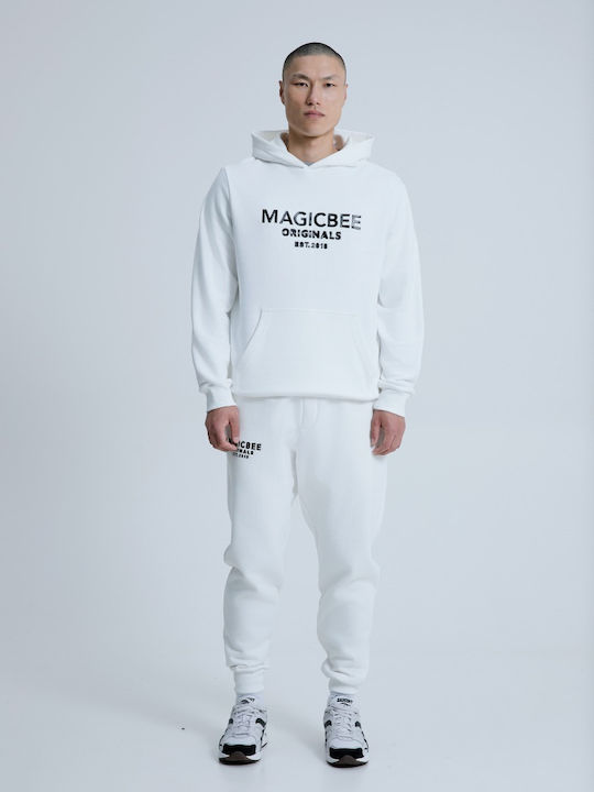 Magic Bee Sweatshirt with Hood Off White