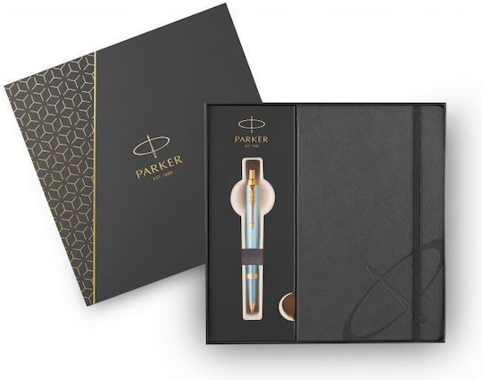 Parker Desk Set with Notebook and Pen IM Rituals Turquoise Green 2pcs