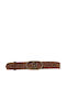 Leather Women's Belt Gold