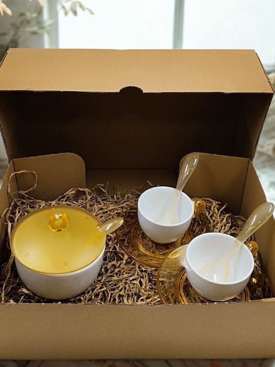 Gift Box Kerzenhalter in Gelb Farbe 1Stück