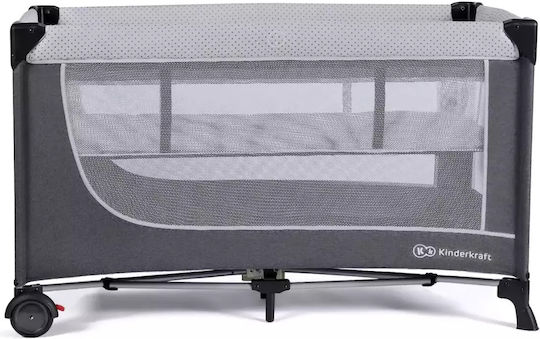 Kinderkraft Leody Laufstall Mit Matratze Grau 126x76cm