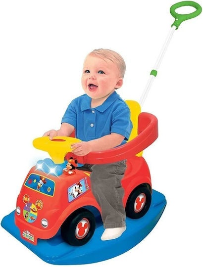 Kiddieland Ride On Car with Parental Handle for 12+ Months with Sounds Red