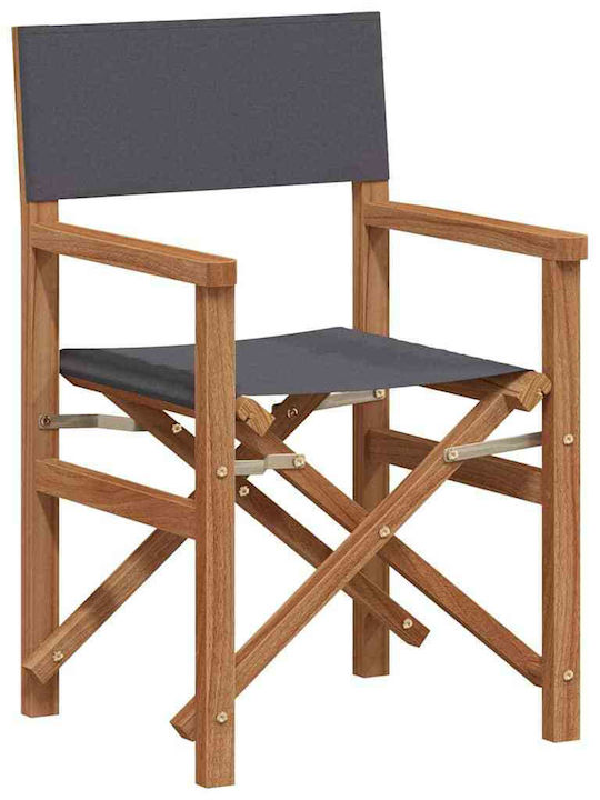 Градински Стол Дървен Сив 56x54x87см