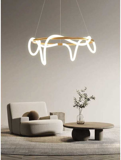Lightplanet Lustră LED cu Alb Natural Lumină 60x60cm.