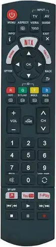 Universal Remote Control Compatible Panasonic Tv Original Unitronic Design 1722compu20250304
