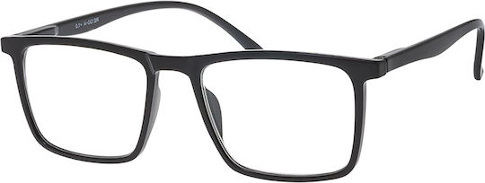 Brilo Herren Lesebrille +2.00 in Schwarz Farbe BR130BLACK2.00