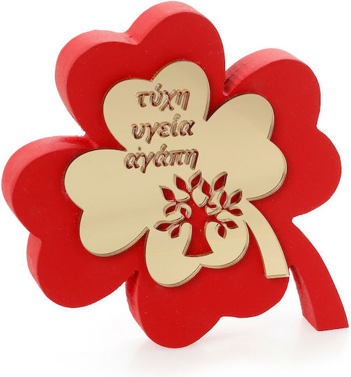 Zivas Glücksbringer Klee Rot 10cm 1Stück