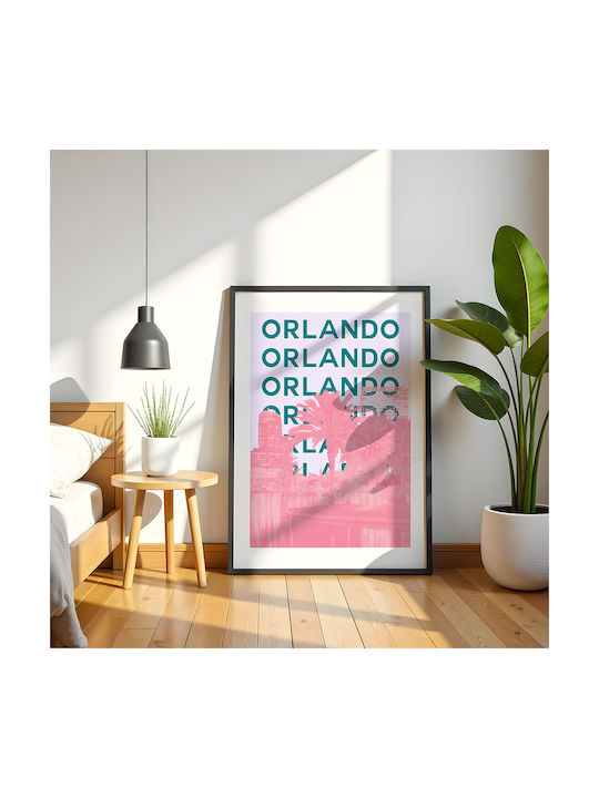Poster Orlando Pop Art Pst25512 21cm X 30cm White Frame Pvc