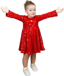 Can Kinderkleid Samt Red Can Kinderkleid Samt Red