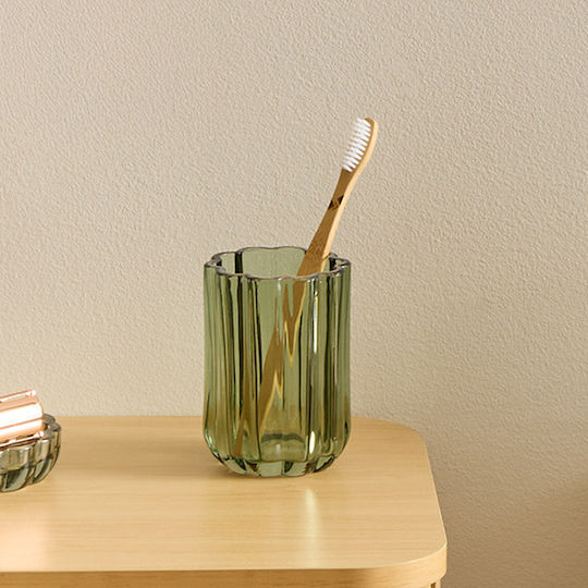 5Five F-five Florea Glass Cup Holder Green