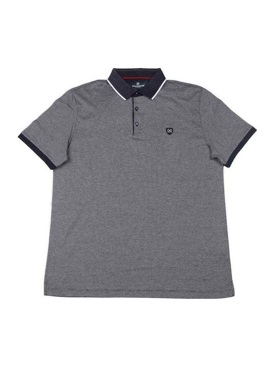 Polo Kurzarmbluse Schwarz