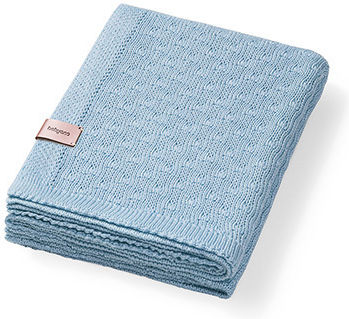 Babyono Decke Wickeltücher für Kinderzimmer Bamboo Blau 75x100cm