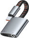 Mcdodo Audio Convertor USB-C masculin în 3.5mm / DC feminin Gri 1buc