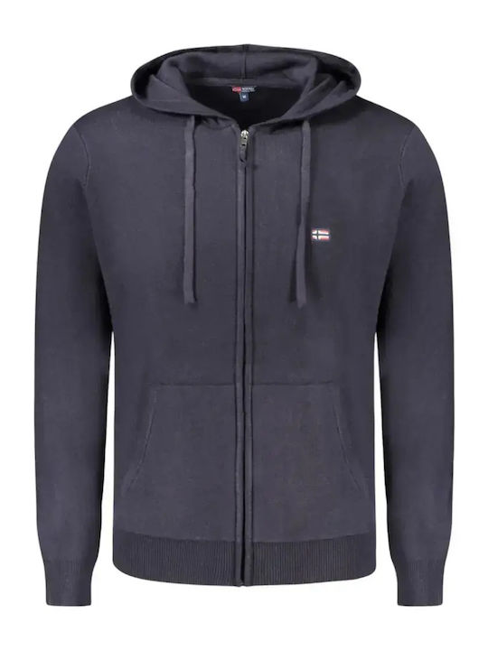 Sweatshirt with Hood Navy Blue