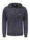 Sweatshirt with Hood Navy Blue