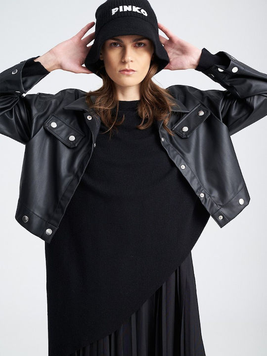 Zoya Jacket made of Leatherette Black