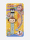 Kids Digital Watch with Rubber/Plastic Strap Brown