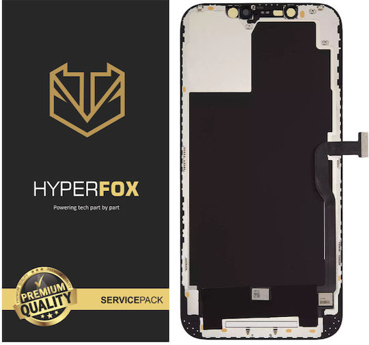 Hyperfox Οθόνη με Μηχανισμό Αφής για iPhone 12 Pro Max (Μαύρο)