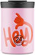 24Bottles Travel Glass Thermos Bottles BPA Free 350ml Pink