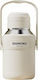 Μπουκάλι Θερμός Ανοξείδωτο / Πλαστικό 900ml White