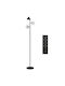 LED Floor Lamp with RGB Light Black
