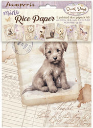 Set of 8 Decoupage Rice Papers Stamperia 10.5×1...