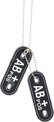 Blood Group Dog Tags Chain Ab+