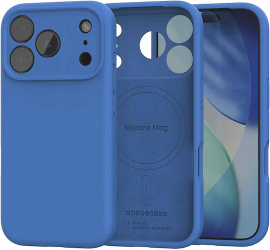 Spacecase Umschlag Rückseite Silikon Blau (iPhone 17 Pro)