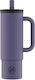 24Bottles Ποτήρι Θερμός BPA Free Dusk με Καλαμάκι