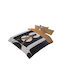 Manterol Casa Duvet Cover Set Single with Pillowcase & 1 Sheet 160x240 White/Black