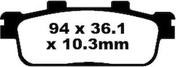 Sym Τακάκια Ebc Citycom125 Gts125/250 300/hd200 Joyride125/200 Sfa 427