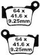 Motorcycle Brake Pads Ebc Exc125-530 Sxf250 Smr450-525 Rear Fa 368 Tt