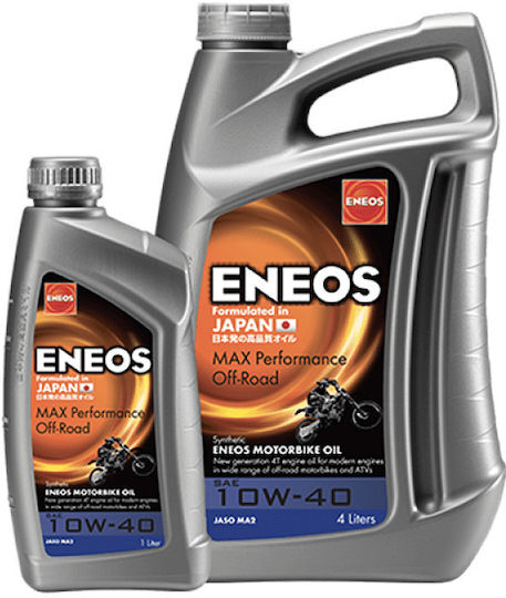 Eneos Max Performance Масло за мотоциклети за четиритактови двигатели 10W-40 1лт