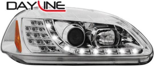 Dectane Lumini frontale Lumini LED pentru Honda Civic 99-02 2buc