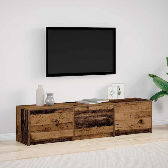 Stand TV Cu Iluminare LED Lemn Vechi L162xA34xÎ40cm Stand TV Cu Iluminare LED Lemn Vechi L162xA34xÎ40cm