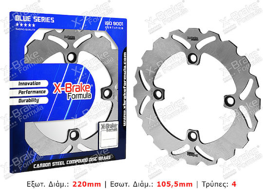 X-Brake Back Brake Disc for Honda CB 400 / CB 600 / Hornet / CBR 1000 / Fireblade / CBR 600 / CBR 250 / Forza 250 / VTR / XR Keeway Speed Triumph Speed / Daytona / Speed FOUR / Speed Triple Yamaha TT