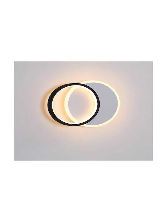 Lightplanet Leuchte Wand mit Integrierter LED und Warmweißes Licht Schwarz