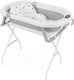Kidizi Baby Bath with Stand with Thermometer Gray