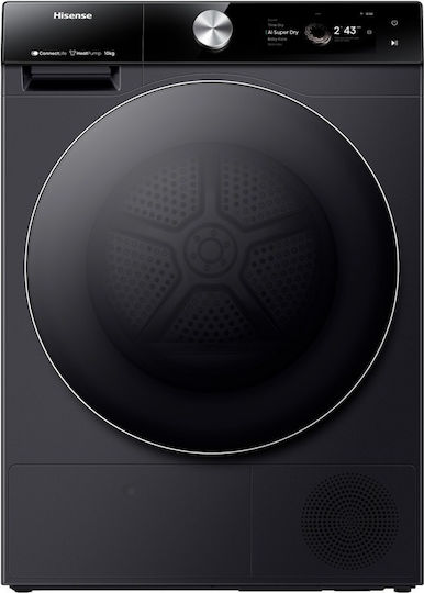 Hisense DH7S107BB Στεγνωτήριο 10kg με Αντλία Θερμότητας