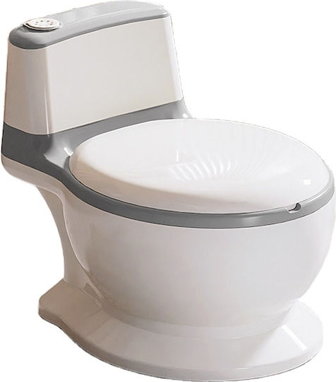 Kidizi Potty Vas cu Sunete & Capac Alb
