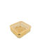 La Belle Maison Süßigkeiten Gläser Metallisch mit Deckel D1808-3 20x20x11cm Gold