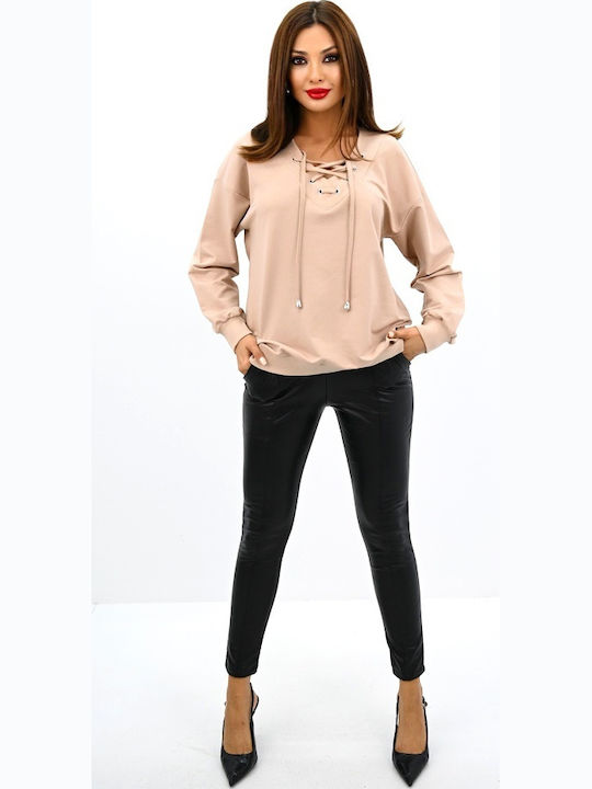 Women's Blouse Long Sleeve Cream