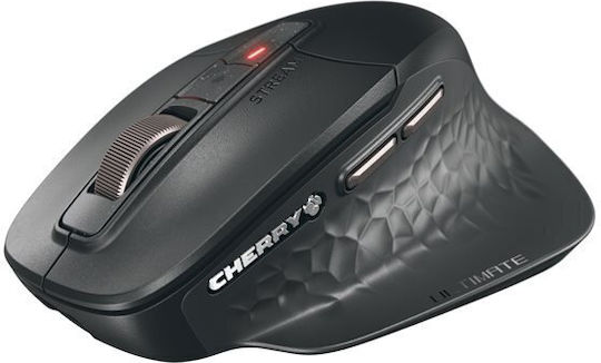 Cherry Stream Ultimate Ασύρματο & Ενσύρματο Εργονομικό Bluetooth Vertical Ποντίκι Μαύρο