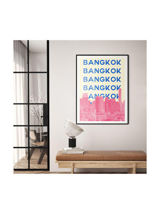 Poster Bangkok Pop Art Pst25520 50cm X 70cm Whi...