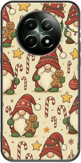 Festive Friends Gnome Realme 12 5g Black Tpu Μαύρη Σιλικόνη