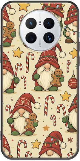 Festive Friends Gnome Huawei Mate 50 Pro Черен TPU Силиконов Калъф